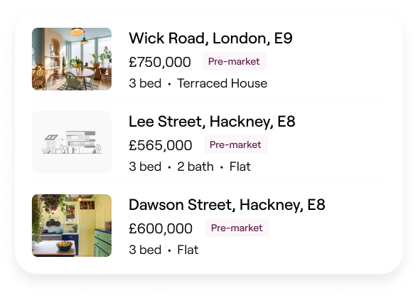 Pre-market homes